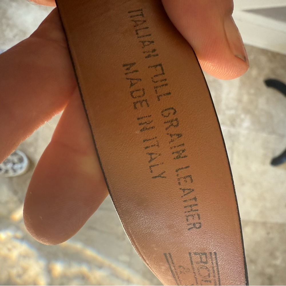 ROUNDTREE and YORKE men’s full grain leather belt NWOT size 36 - Picture 3 of 7